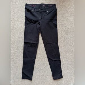 Lilly Pulitzer Worth Skinny Black Sateen Jeans Black Size 0 Excellent Stretch